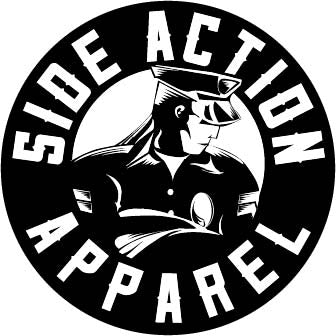 SAA Black and White American Flag Patch - Side Action Apparel