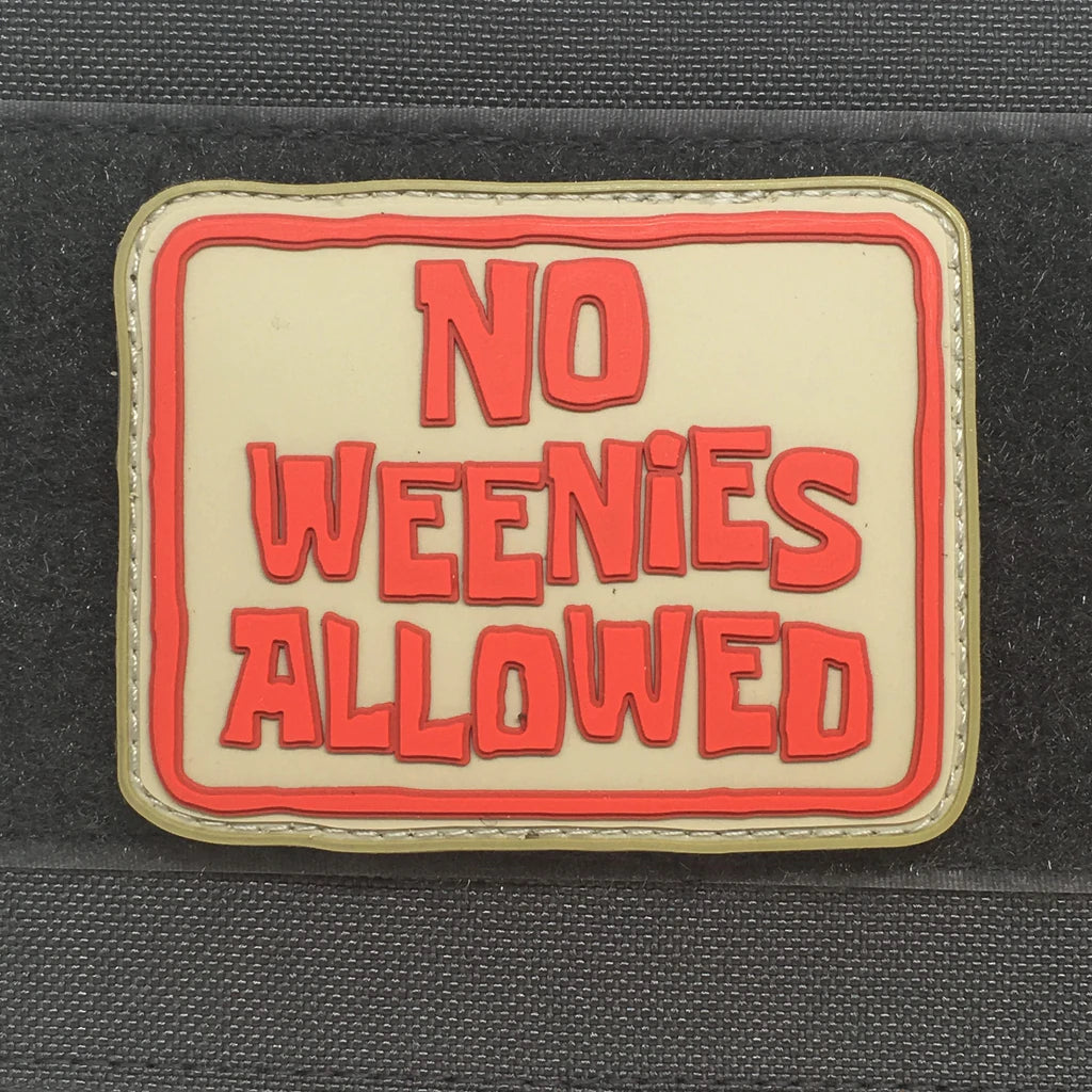 no Weenies Allowed Embroidered Patch Funny - Temu